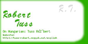 robert tuss business card